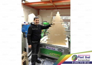 Изготовление Новогоднего реквизита. Елка из фанеры