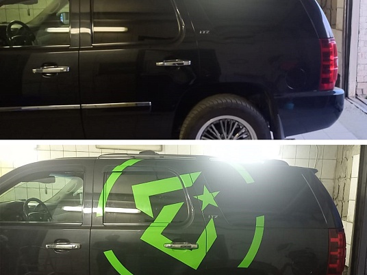 Изготовление наклеек на автомобиль