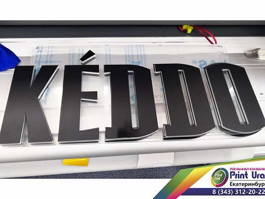 Интерьерная  вывеска (Буквы плоские)