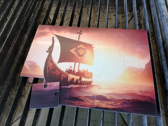 Пазл на молочном оргстекле